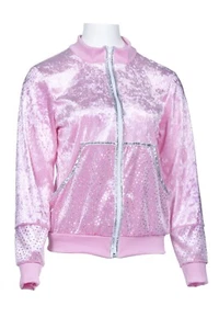 Trainingsjacke rosa silber Puppe Kostüm Damen Karneval Fasching Festival - Bild 1 von 1