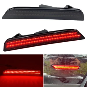For 2010-2014 Ford Mustang Smoked Red LED Rear Side Marker Signal Lights Lamps - Picture 1 of 7