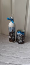 Matching Donkey Glass Bottle And Jar Set