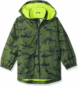 Carter's Boys Green Dino Rainslicker Jacket Size 2T 3T 4T 4 5/6 7 - Picture 1 of 1