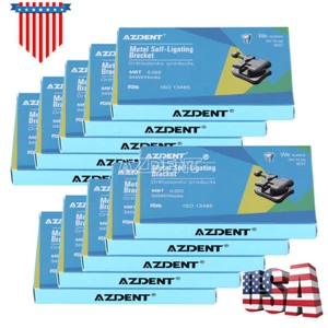 20X Dental Ortho Bracket passiv selbstligierend MBT 0,022 345 Haken + Buccal Tube - Bild 1 von 12