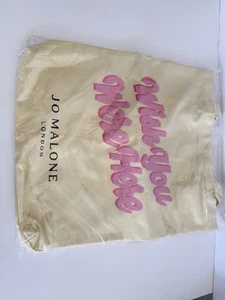 Jo Malone 100% Baumwolle Tasche Handtasche Wish You Were Here Neu - Bild 1 von 4