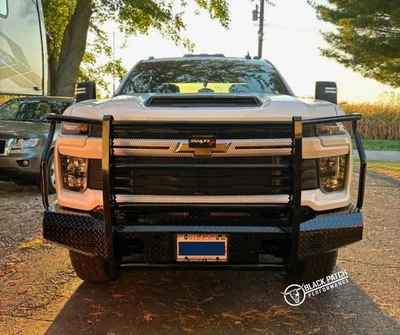2024-2025 Chevrolet Silverado 2500 3500 Ranch Style Steel Diamond Plate Bumper Foto 1 de 4
