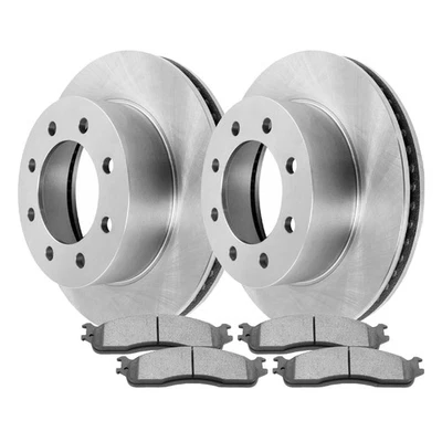 Front Brake Rotors & Ceramic Pads Kit for Dodge Ram 2500 2003-2008 8 Lug Foto 1 de 4