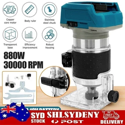 Cordless Brushless Trimmer Woodworking Compact Router For Makita 18V Battery - image 1 of 4