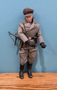 "Figura de juego de 12"" de juguete militar históricamente precisa vintage usada" - Imagen 1 de 5
