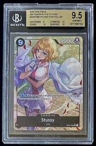 BGS 9.5 One Piece OP07-085 SR* Stussy Parallel - English-500 Years in the Future - Picture 1 of 2