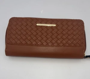 Geldbörse geflochten braun | Markenlos - Bild 1 von 3