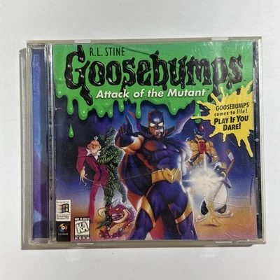 RL Stine Goosebumps Attack Of The Mutant PC CD-ROM Windows 95 1997 Game Tested - Image 1 of 4