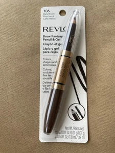 Revlon Colorstay Brow Fantasy Pencil & Tinted Gel 106 Dark Brown - Picture 1 of 2