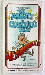 The Abbott & Costello Show Volume 3 NEW SEALED 6 Audio Cassettes 9 full hours - Picture 1 of 4