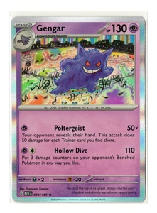 Gengar 094/165 Scarlet & Violet 151 Holo Rare Near Mint Pokemon Card AUS - Picture 1 of 2