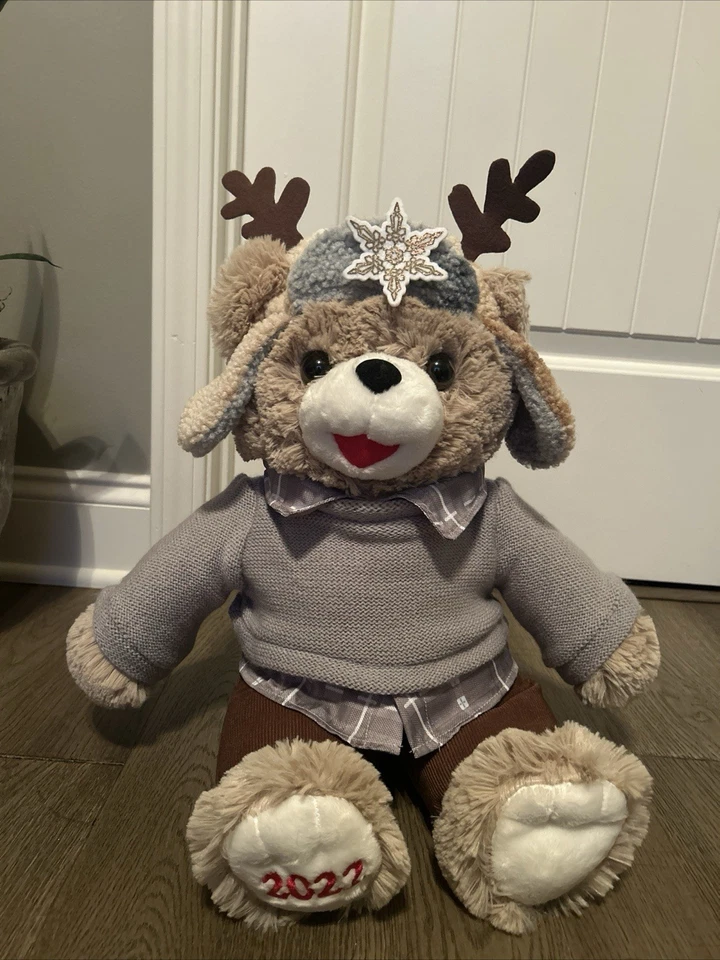 Walmart Bear Snowflake Bear 2022 beige niño astas 20" nuevo con etiquetas Foto 1 de 3