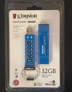 Clé USB Kingston DataTraveler 2000 32 Go - DT2000 Neuve - Photo 1/2