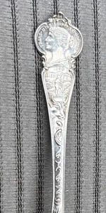 Omaha Antique 1898 Trans Mississippi Exposition Sterling Silver Souvenir Spoon - Picture 1 of 9