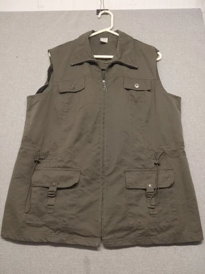 Chaleco chaqueta en blanco Sonja para mujer talla 46 (talla XL EE. UU.) cemento senderismo al aire libre Foto 1 de 4