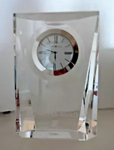 Quest Optical Crystal Tabletop Clock by Howard Miller 645-720 - Picture 1 of 12