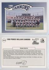 1990 Sportsprint Prince William Cannons Prince William Cannons Team #30
