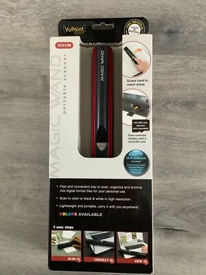 VuPoint Magic Wand Handheld Portable Scanner RED  ST415R NEVER USED - Image 1 of 4