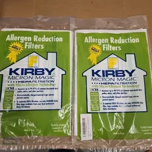 Paquete de 2 x 2 bolsas de vacío con filtro HEPA mágico KIRBY Micron estilo F 2 - Imagen 1 de 2
