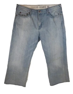 Guess The Cliff Boot Cut Men's Jeans Size 38x34 Measured 38x26.5 Light Wash  - Picture 1 of 13