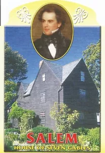 Postkarte Massachusetts Salem Haus der sieben Giebel Hawthorne gestanzt postfrisch - Bild 1 von 1