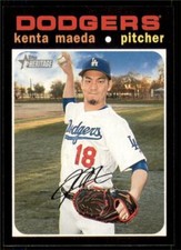 2020 Topps Heritage Base #314 Kenta Maeda - Los Angeles Dodgers