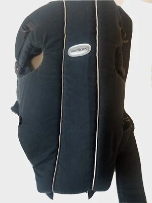 Baby Bjorn оригинальный перевозчик черный хлопок 8 до 25 фунтов новорожденного 100% хлопок - Изображение 1 из 4