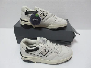 New Balance 550 BB550 Cream Black [US 5.5] BB550LWT Mens Boys Off White - Picture 1 of 11