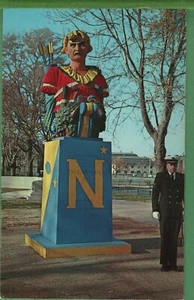 Vintage Postcard Tecumseh Statue Annapolis Naval Academy Maryland MD - Picture 1 of 4