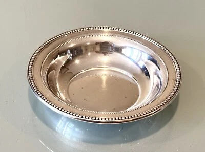 Plato decorativo redondo 110 vintage antiguo marcado plata esterlina 3,3 OZ Foto 1 de 4