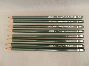 Vintage Adelva drawing 8 pencils 2200 3H - Picture 1 of 7