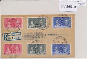 BV26510 Somaliland Protectorate 1940 to London registered cover used