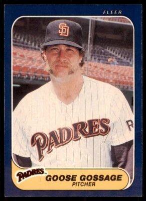 1986 Fleer Goose Gossage Baseball Cards #322 - Image 1 of 2