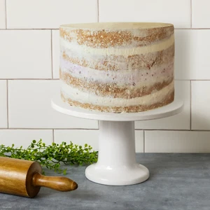 White Cottage Ceramic Cake Stand - Picture 1 of 2