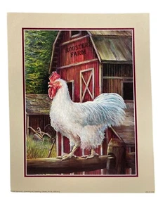 Marilyn Rea Rooster’s Farm Lithographie 8 x 10 um 2000 rahmbarer Druck - Bild 1 von 3