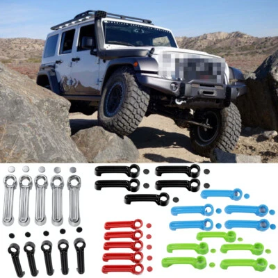 Manija de puerta exterior y cubierta de puerta trasera de 10 piezas para Jeep Wrangler JK 2007-17 4 puertas Foto 1 de 4