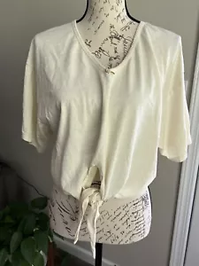 Neu mit Etikett Vintage Sassoon Damen Cropped Top hellgelb Einheitsgröße 1970/80er - Bild 1 von 9