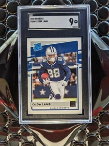 2020 Donruss #306 CeeDee Lamb SGC 9 Rookie Card - Picture 1 of 2
