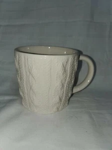 Starbucks Ceramic Coffee,Tea Mug,Cup White Cable knit look 12oz lot#1178-1185 - Picture 1 of 3