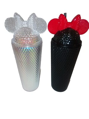 Vaso Tachonado Disney Minnie Mouse Exclusivo Día de San Valentín con Orejas y Lazo Foto 1 de 2