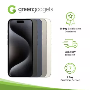 Apple iPhone 15 Pro 128GB 256GB 512GB 1TB Black Blue Natural White - Excellent - Picture 1 of 6