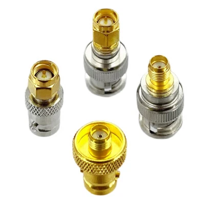 1pc BNC Female/Male to SMA Female/Male RF Coax Modem Adapter Convertor Connector - Image 1 of 4