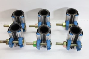 Six Smith-Blair 244 Edelstahl Rohr Reparaturklemme 3/4 Zoll (1,05 OD) x 3 Zoll lang, 1-Bolzen - Bild 1 von 6