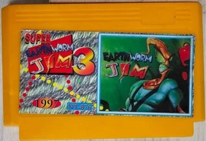 Game for Dendy Super Earthworm Jim 3 Cartridge Video Game 1997 Console 8-BIT - Picture 1 of 11