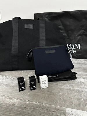 NWT (GEORGIO ARMANI) Code Duffle Bag + Traveler Pouch +3x Travel Size Perfum - Image 1 of 4