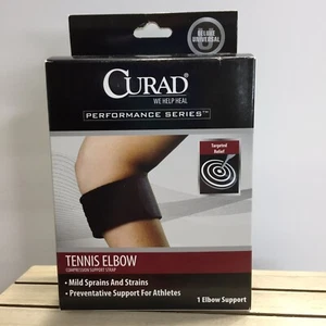 Tennis Ellenbogen Kompression Stützgurt Verstauchungen Zerrungen Curad Performance Neu - Bild 1 von 11