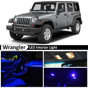 Kit de 6 luces LED interiores azules para Jeep Wrangler JK 2007-2017 - Imagen 1 de 8