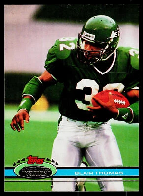 Blair Thomas, 1991 Stadium Club, #342, New York Jets, - Image 1 of 2