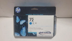 New HP 72 Cyan Ink Cartridge C9371A 130ml Cyan DesignJet Office HP Bright - Picture 1 of 1